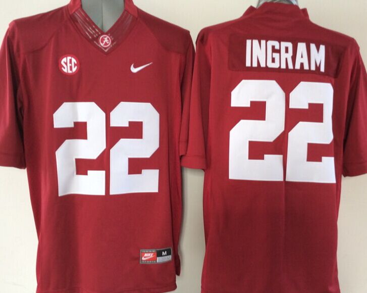 Men's Alabama Crimson Tide Mark Ingram #22 Crimson Jersey